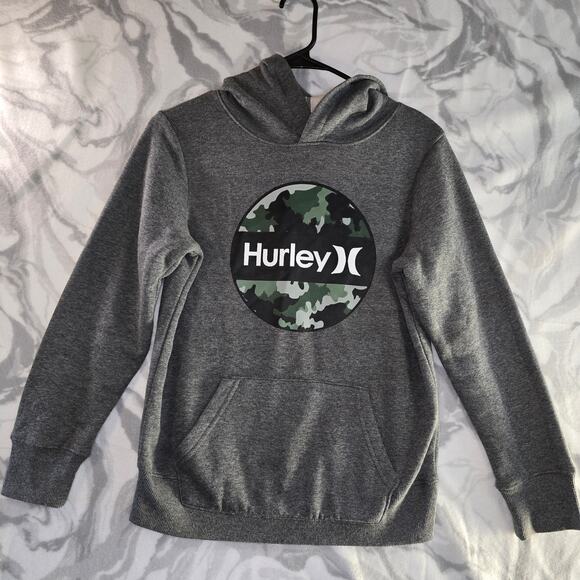 Hurley Youth Pullover Hoodie Grey Size 10/12 - Picture 1 of 5